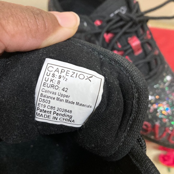 Capezio Canvas Dansneaker DSO3, size 9.5 - ONE OF A KIND! - Picture 10 of 17